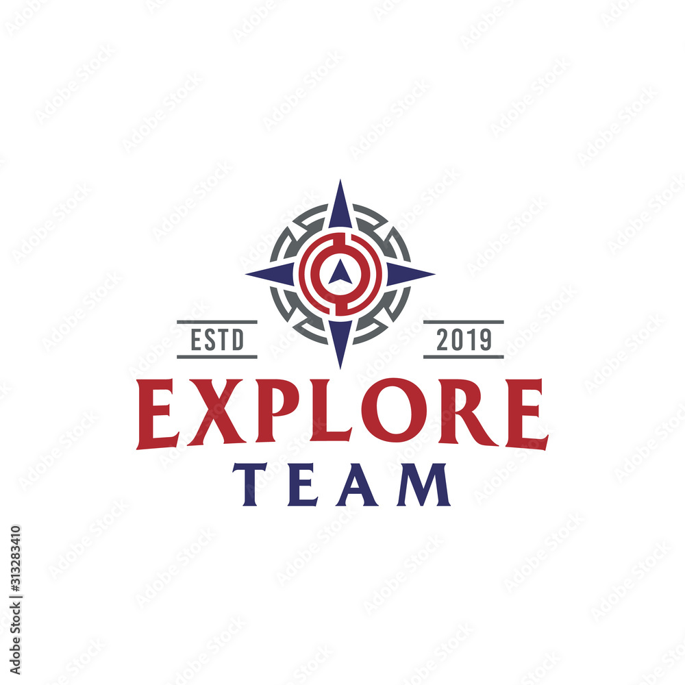 Attractive Compass Illustration For Travel And Adventure Logo Design Template Attractive Compass Illustration For Travel And Adventure Logo Design Template