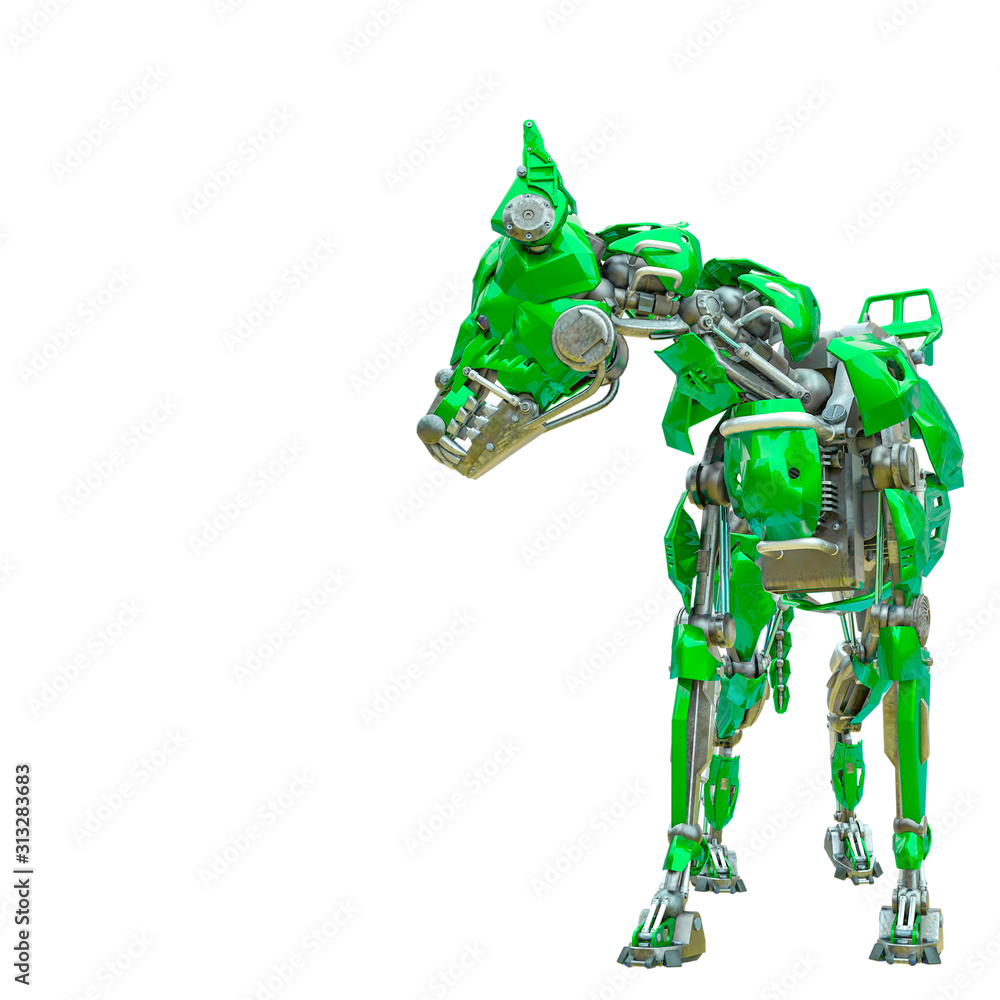 cyber dog looking to the left cyber dog looking to the left