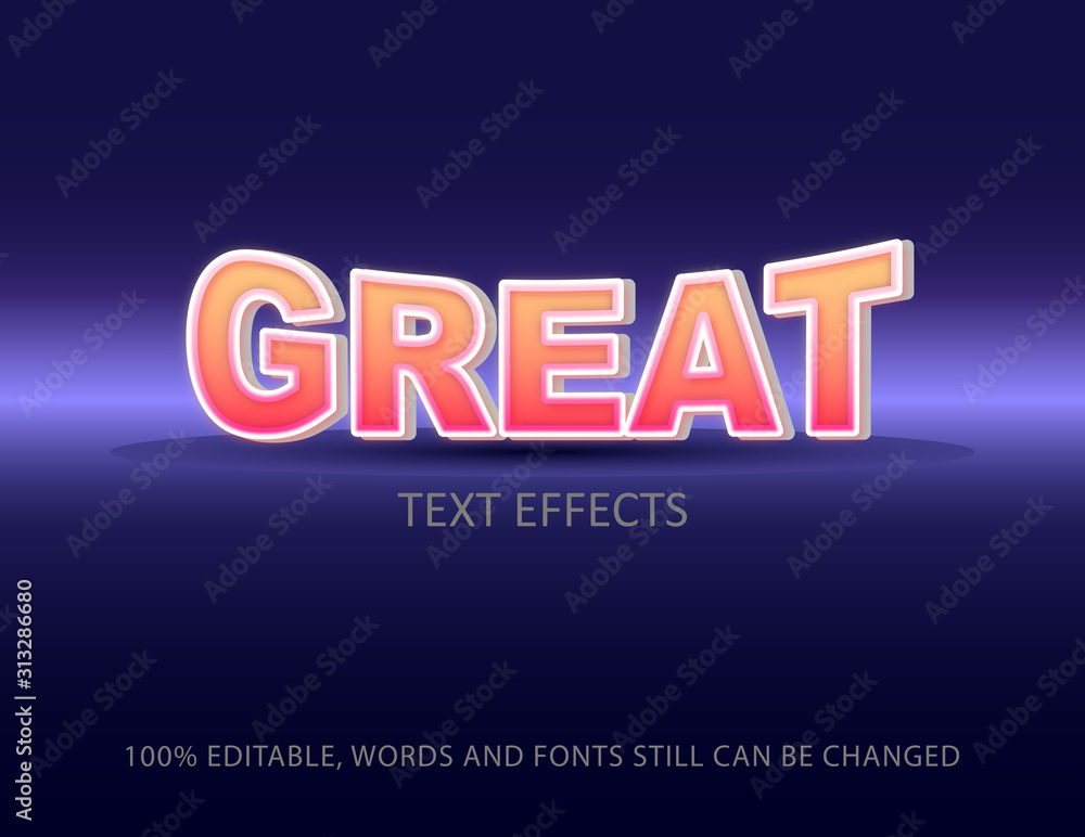 Great text effects template