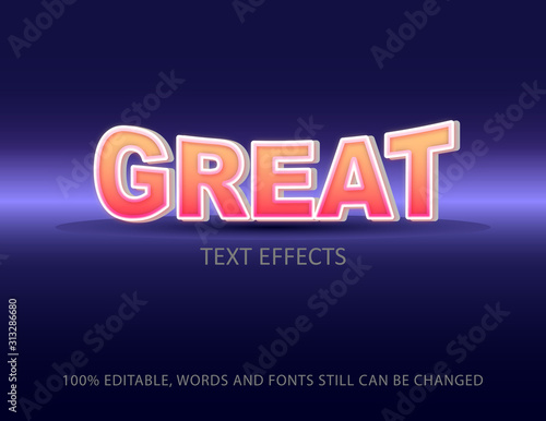 Great text effects template