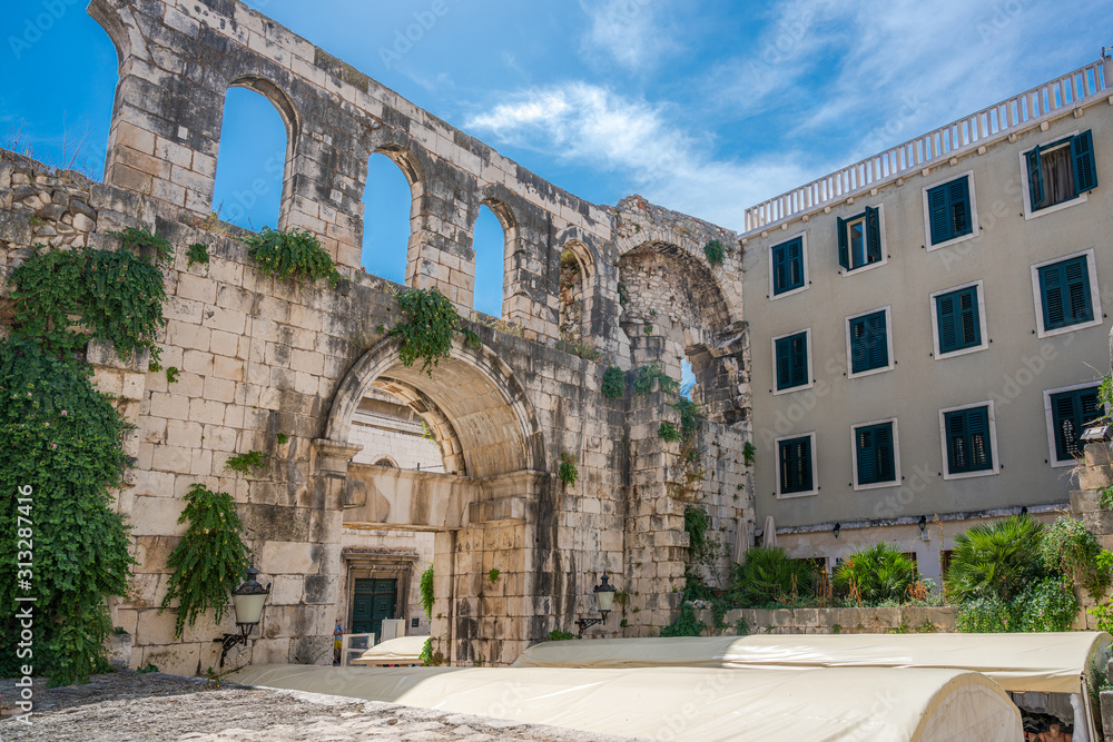 Cathedral square in Split city
