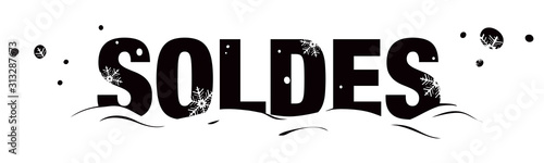 SOLDES D'HIVER FOND BLANC