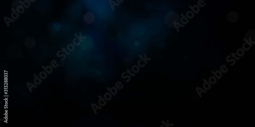 Light BLUE vector texture with disks. Abstract decorative design in gradient style with bubbles. Pattern for wallpapers, curtains.