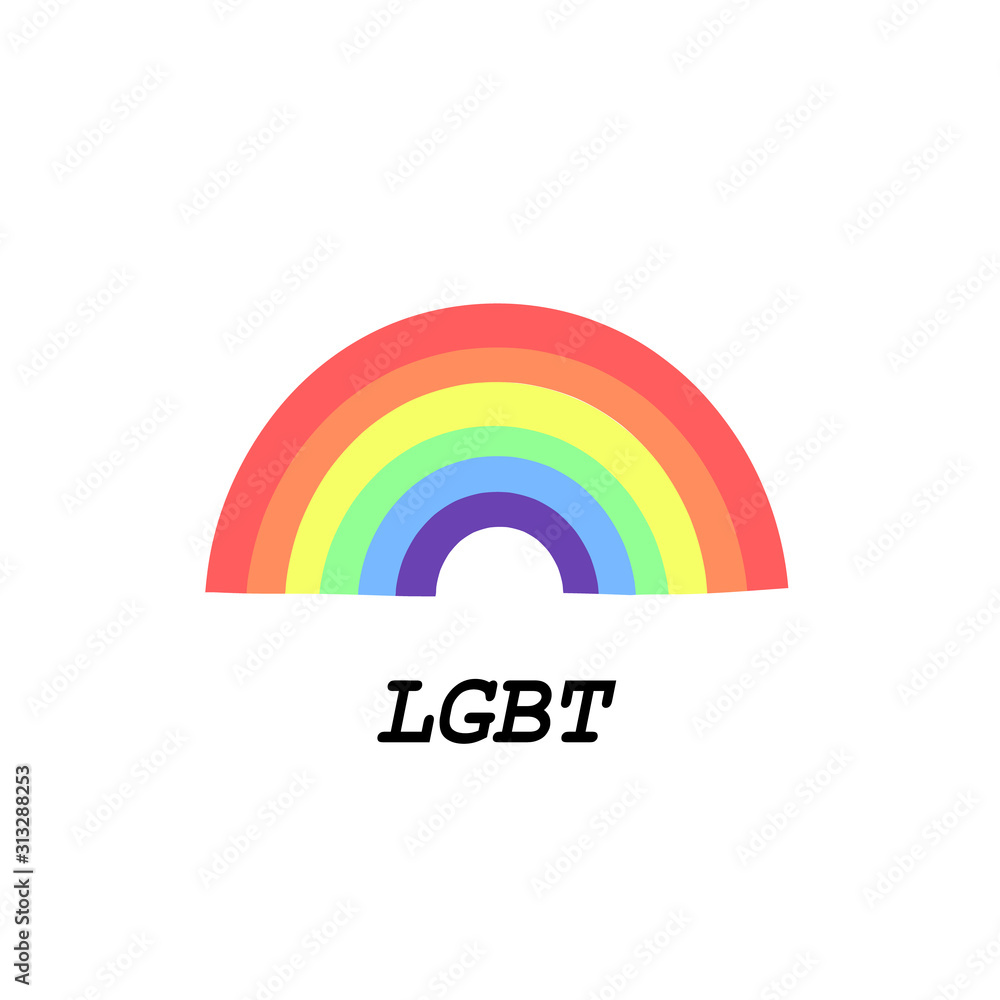 Fototapeta lgbt koncepcja logo baner mega społeczności