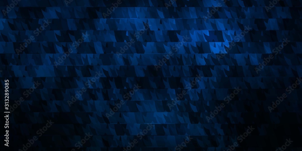 Dark BLUE vector background with lines, triangles. Dark BLUE vector background with lines, triangles.
