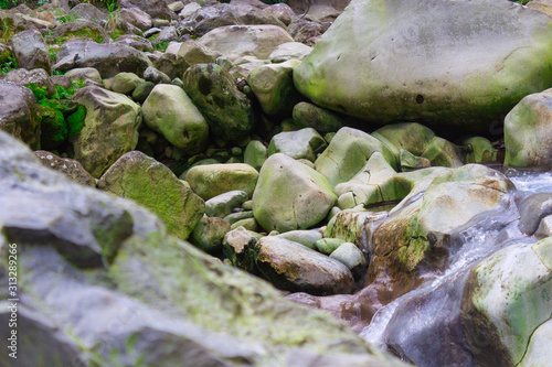 stones in the stream