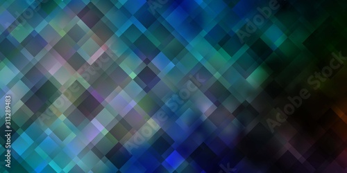 Light Blue, Green vector layout with lines, rectangles.