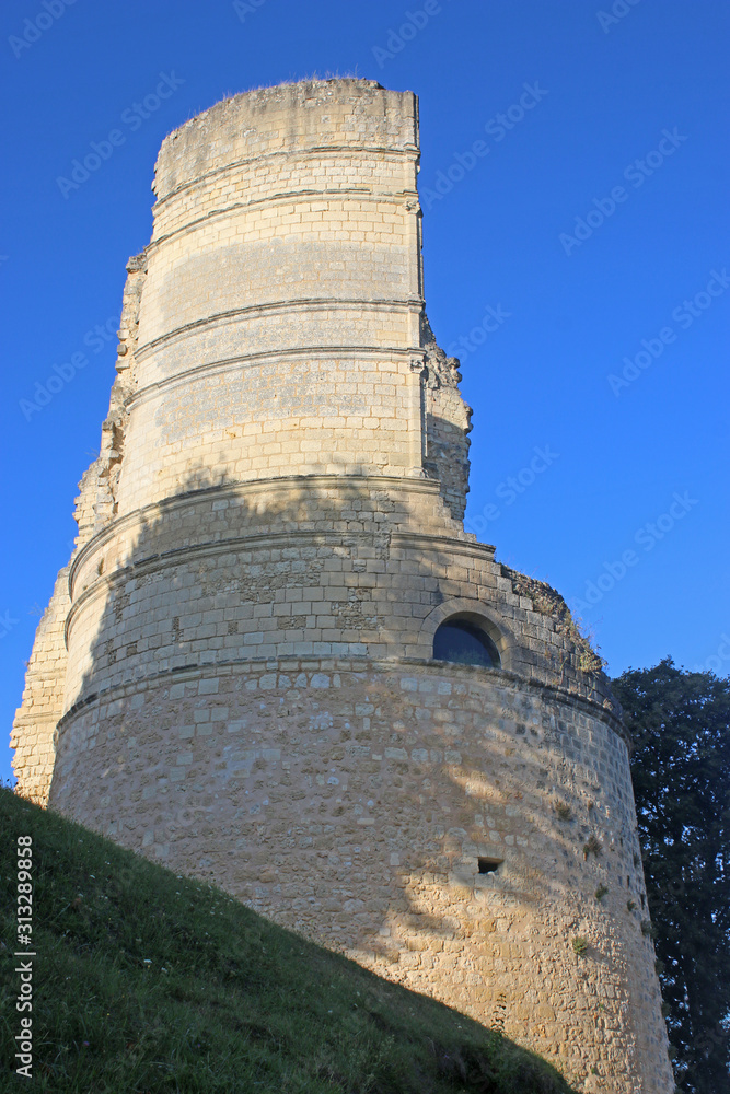 Castle in rural France	