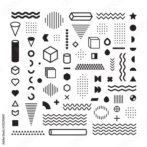 Pattern Hipster Abstract. Form Geometric Line and variety Shapes. polkadots. fashion style seamless background