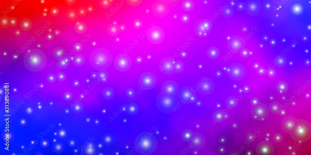 Light Blue, Red vector background with small and big stars. Blur decorative design in simple style with stars. Pattern for new year ad, booklets. Light Blue, Red vector background with small and big stars. Blur decorative design in simple style with stars. Pattern for new year ad, booklets.