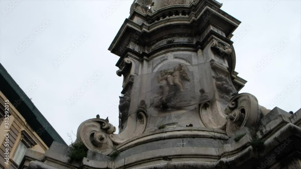 Gesù Nuovo church,historical landmark in the center, Naples, Italy Gesù Nuovo church,historical landmark in the center, Naples, Italy
