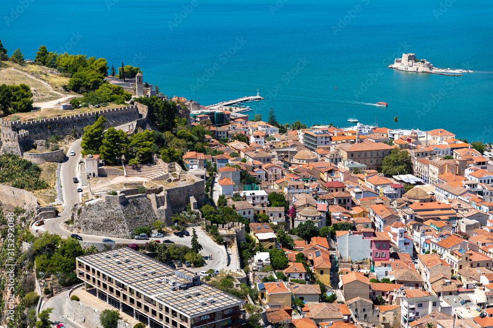 aerial view of the city of croatia