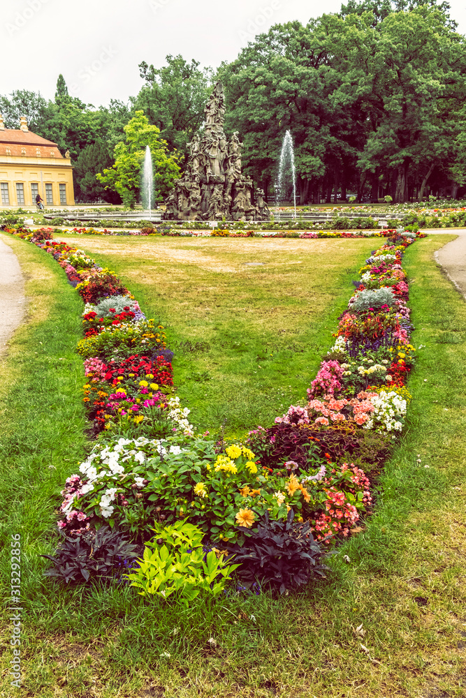Obraz premium Castle garden in Erlangen, Germany