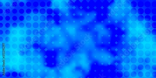 Light BLUE vector background with spots. Glitter abstract illustration with colorful drops. New template for a brand book.