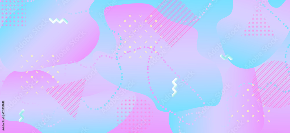 Memphis Pastel Poster. Geometric Liquid Design. Memphis Pastel Poster. Geometric Liquid Design.