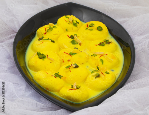 Indian Traditional Special Dessert Ras Malai Also Know as Rasmalai or Rossomalai photo