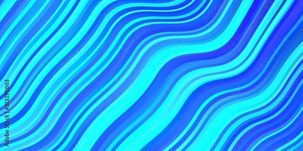 Light BLUE vector backdrop with curves. Abstract gradient illustration with wry lines. Pattern for busines booklets, leaflets Light BLUE vector backdrop with curves. Abstract gradient illustration with wry lines. Pattern for busines booklets, leaflets