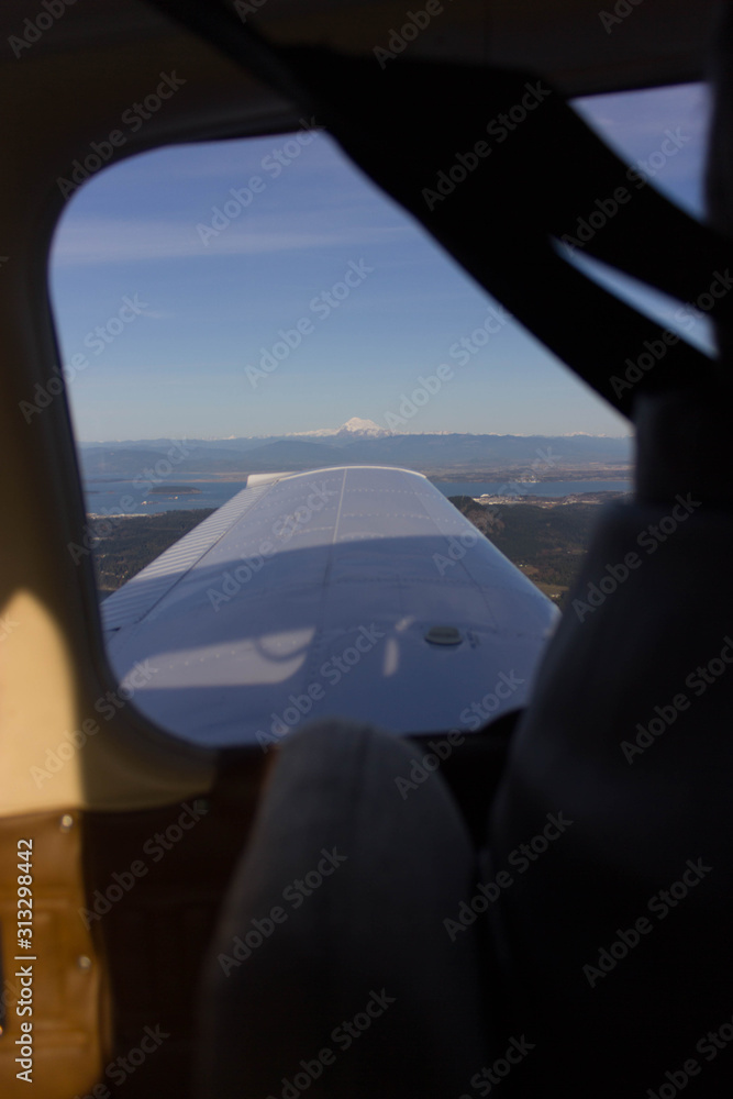 Mount Baker from a plane