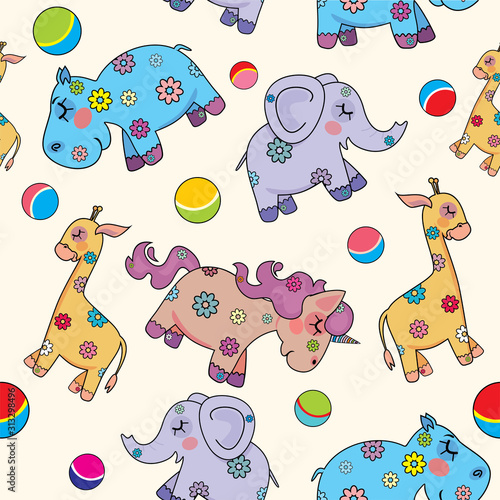 seamless decor for children's Wallpaper