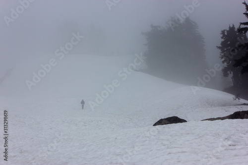 Hiking in the clouds