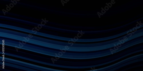 Light BLUE vector pattern with lines. Colorful illustration in abstract style with bent lines. Pattern for websites, landing pages.