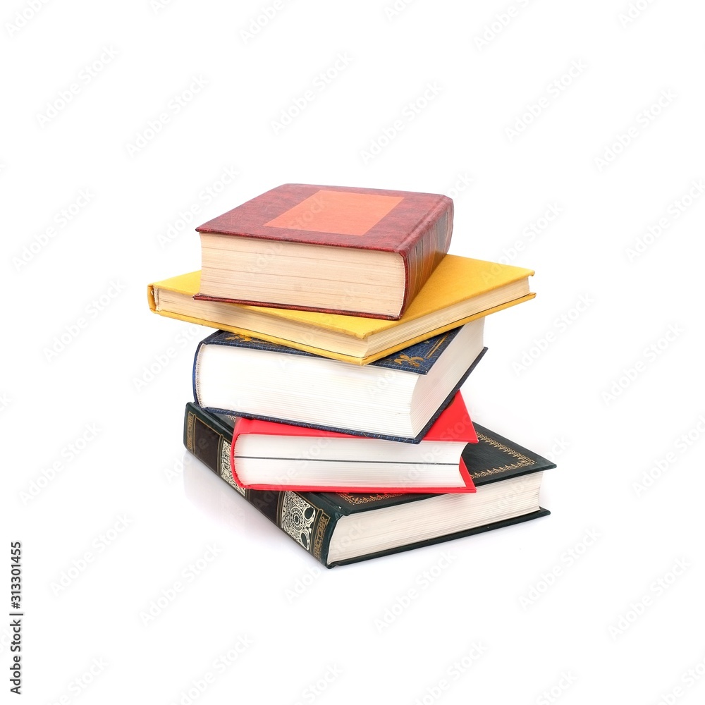 Stack of books isolated on a white background Stack of books isolated on a white background