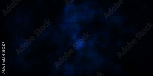 Dark BLUE vector pattern in square style.