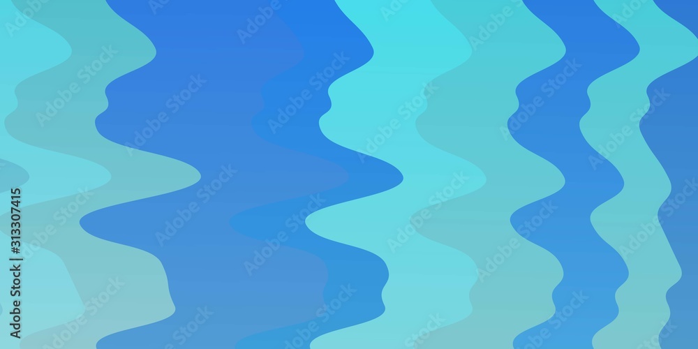 Light BLUE vector backdrop with curves. Gradient illustration in simple style with bows. Best design for your ad, poster, banner. Light BLUE vector backdrop with curves. Gradient illustration in simple style with bows. Best design for your ad, poster, banner.