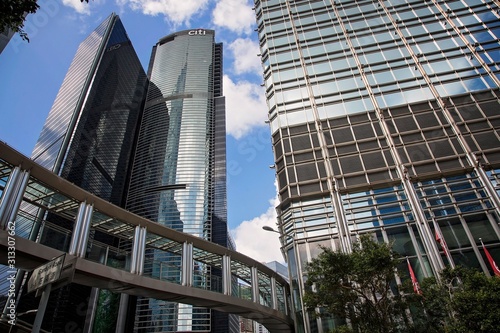  Office towers in the Central District, Hong Kong 