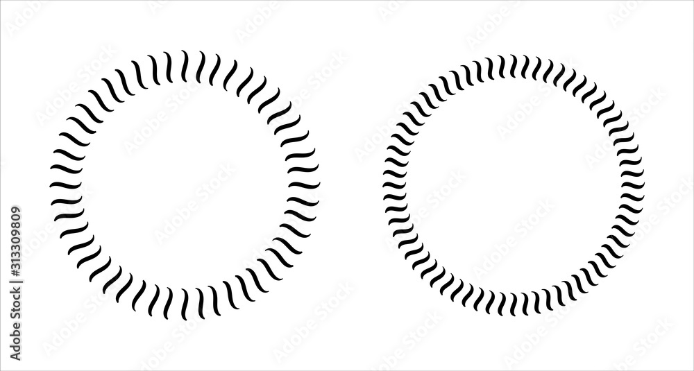 Circle of rope pattern. Graphic Ornamental decorative frame Circle of rope pattern. Graphic Ornamental decorative frame