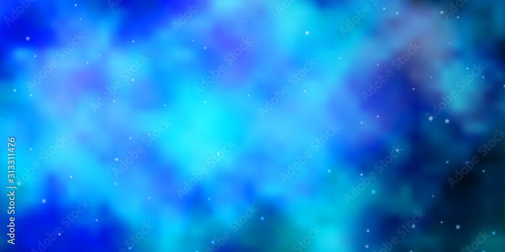 Light BLUE vector template with neon stars. Shining colorful illustration with small and big stars. Best design for your ad, poster, banner. Light BLUE vector template with neon stars. Shining colorful illustration with small and big stars. Best design for your ad, poster, banner.