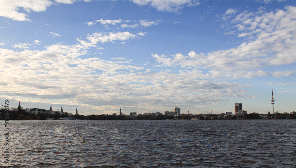 Hamburg Panorama (Blick über die Außenalster)