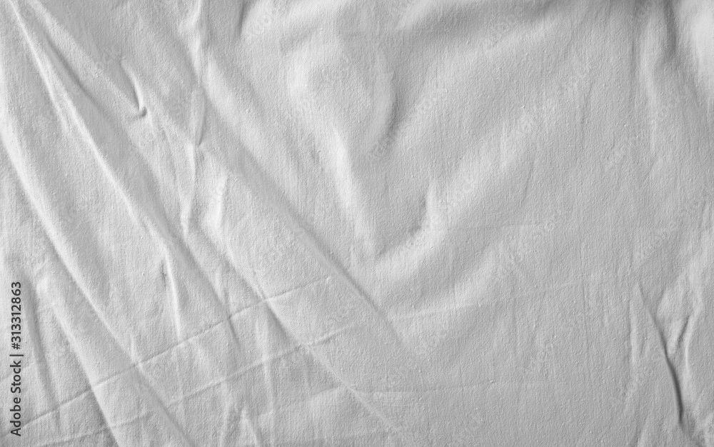 White textile, canvas background and texture White textile, canvas background and texture