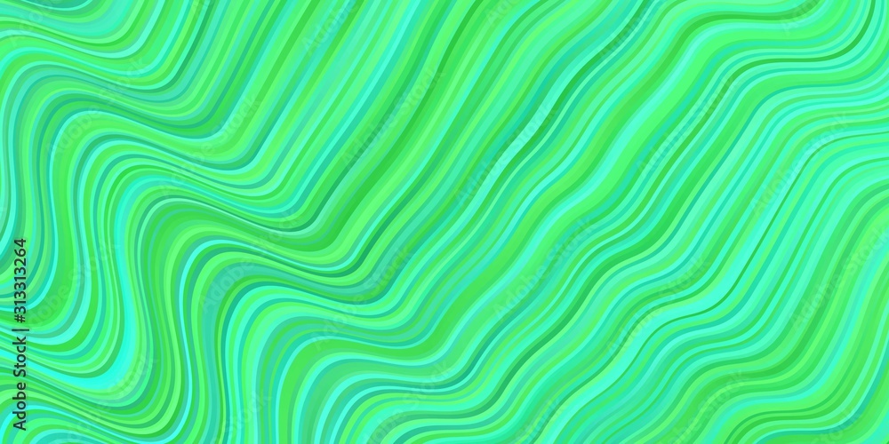 Light Green vector pattern with lines.
