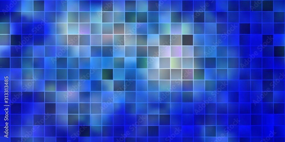 Light BLUE vector texture in rectangular style. Light BLUE vector texture in rectangular style.