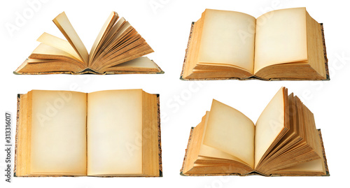 Fotografía Isolated books with copy space