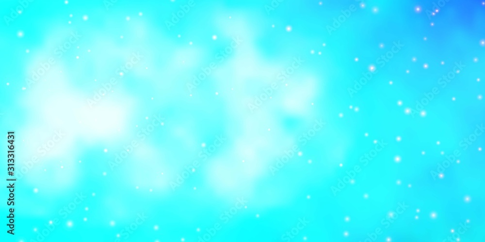 Light BLUE vector background with small and big stars. Shining colorful illustration with small and big stars. Design for your business promotion. Light BLUE vector background with small and big stars. Shining colorful illustration with small and big stars. Design for your business promotion.