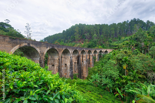 Nine Arches Bridge in Elle, Sri Lanka, taken in August 2019
