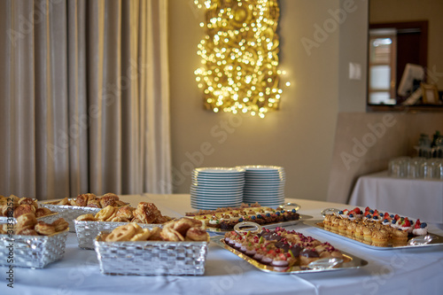 Banquet table full of sweets