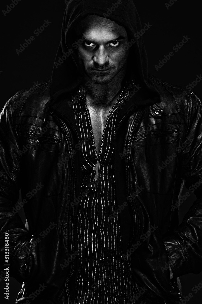 Handsome Muscular Male Fashion Model Posing Handsome Muscular Male Fashion Model Posing