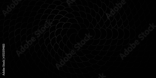 Dark Gray vector pattern with spheres. Modern abstract illustration with colorful circle shapes. Pattern for websites.