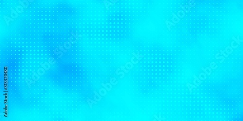 Light BLUE vector background with bubbles. Abstract decorative design in gradient style with bubbles. Pattern for business ads.