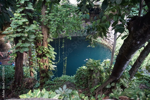 Cenote Zaci in Vallavolid, Mexico, Yucatan, water-filled sinkhole