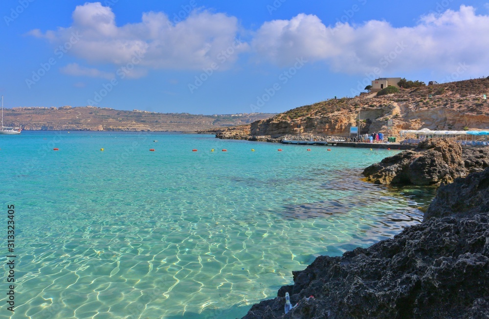 Beautiful Blue Lagoon at Malta