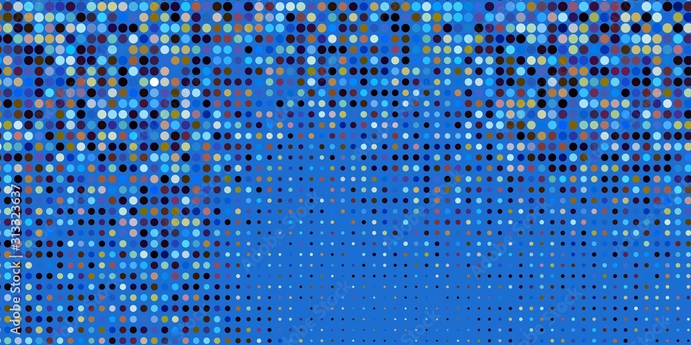 Dark Blue, Yellow vector backdrop with dots. Abstract colorful disks on simple gradient background. New template for a brand book. Dark Blue, Yellow vector backdrop with dots. Abstract colorful disks on simple gradient background. New template for a brand book.