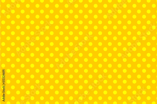 Comic halftone dot yellow background retro pop art