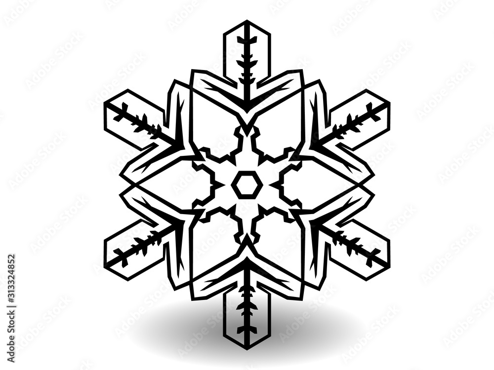snowflake winter of black isolated silhouette on white background. christmas snowflakes collection free vector. snowflake winter of black isolated silhouette on white background. christmas snowflakes collection free vector.