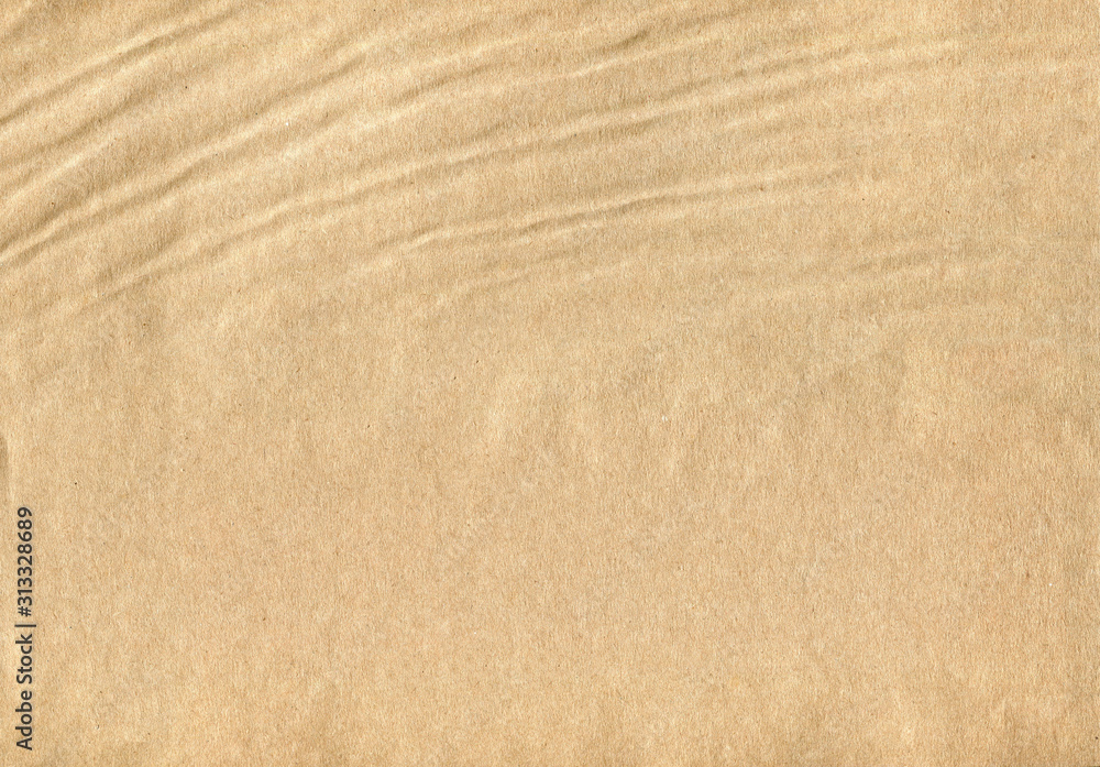 Kraft paper crumpled shape. Natural condition. Paper texture. For the background. Kraft paper crumpled shape. Natural condition. Paper texture. For the background.