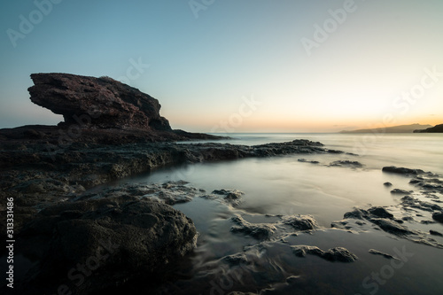 Riscos al atardecer