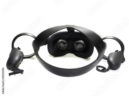 Virtual reality headset and controllers, vr headset, vr goggles